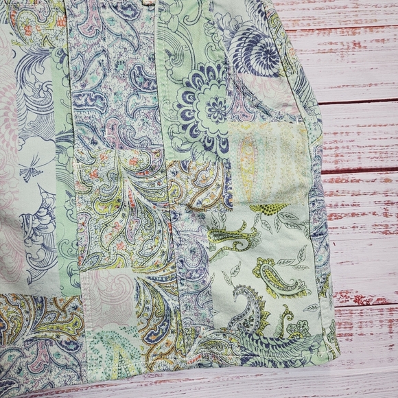 Anthro Pilcro patchwork denim skirt - Picture 7 of 15